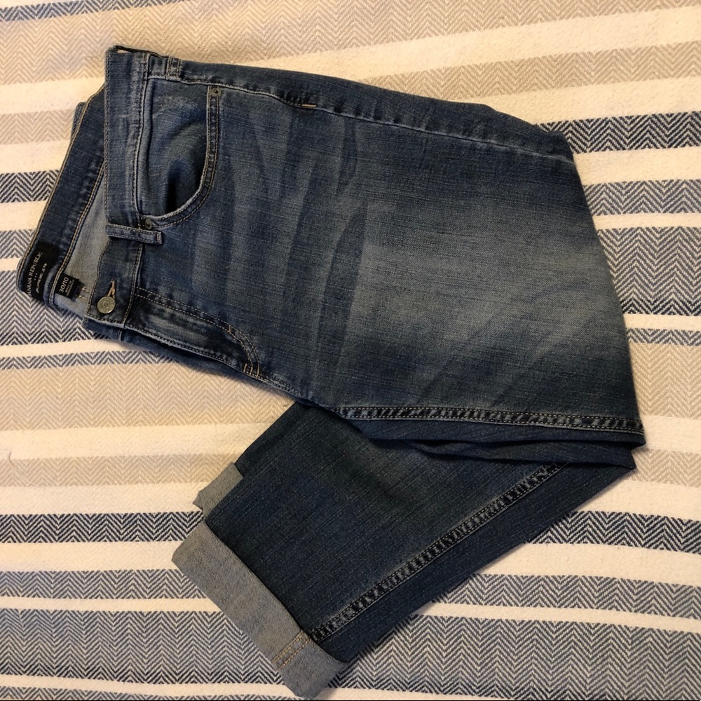 Girlfriend cropped banana republic jeans